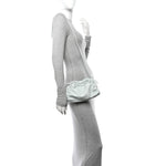 Lambskin Mini Cloud Clutch Seafoam