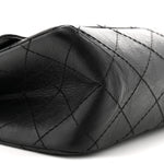 Aged Calfskin Quilted 2.55 Reissue 226 Flap Black