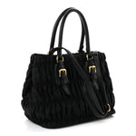 Tessuto Nylon Gaufre Tote Black