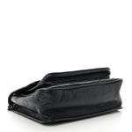 Crinkled Calfskin Matelasse Monogram Medium Niki Chain Satchel Deep Marine