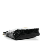 Shiny Calfskin Quilted Small Chanel 22 Black