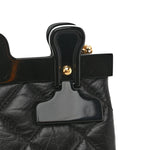 Aged Calfskin Quilted 2.55 Reissue Mini Hanger Flap Black