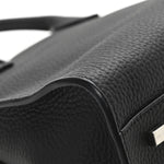 Grained Calfskin Soft Margaux 10 Bag Black
