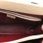 Grainy Calfskin Small Zumi Top Handle Bag Mystic White
