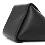 Silky Calfskin Mini Rider's Top Handle Bag Black