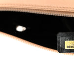 Calfskin Quilted Large Cambon Multipocket Reporter Beige Black