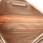 Re-Nylon Saffiano Re-Edition 2000 Double Zip Crossbody Bag Cammeo