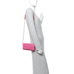 Nappa Matelasse Wallet On Chain Fuxia
