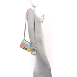 Caviar Quilted Small Cuba Rainbow Boy Flap Multicolor