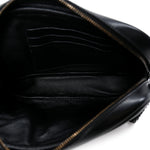Calfskin Matelasse Monochrome Monogram Mini Lou Camera Bag Black