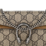 GG Supreme Monogram Super Mini Dionysus Shoulder Bag Taupe
