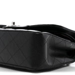 Caviar Quilted Small Double Flap Black