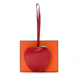 Tadelakt Chevre Tutti Frutti Pomme Purse Wristlet Rouge Vif