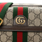 GG Supreme Monogram Web Mini Ophidia Bag Beige Ebony