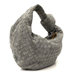 Suede Calfskin Intrecciato Teen Jodie Hobo Thunder
