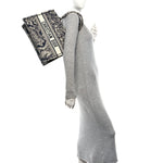 Canvas Embroidered Medium Dioriviera Toile De Jouy Reverse Book Tote Blue