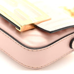 Nappa Matisse FF Embossed Nano Maxi Buckle Baguette Charm Rosa Quarzo
