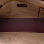 Calfskin Archetype Small Shopping Tote Dark Burgundy