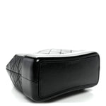 Aged Calfskin Quilted Small Gabrielle Backpack Black