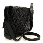 Calfskin Intreccio Kalimero Messenger Black