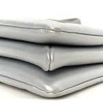Metallic Lambskin Embossed Monogram Coussin BB Silver