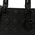Ultra Matte Calfskin Cannage Small My ABCDior Lady Dior Black