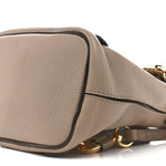 Suede Calfskin Mini Faye Backpack Motty Grey