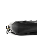Calfskin Matelasse Monogram Lou Camera Bag Black
