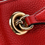 Pebbled Calfskin Medium Soho Chain Shoulder Bag Tabasco Red