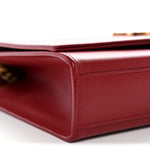 Smooth Calfskin Medium Classic Monogram Kate Tassel Satchel Lipstick Red
