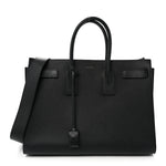 Grained Calfskin Large Sac de Jour Carryall Black