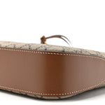 GG Supreme Monogram Medium Padlock Shoulder Bag Beige Ebony Brown Sugar