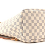 Damier Azur Neo Neverfull MM Rose Ballerine