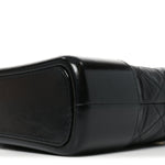 Aged Calfskin Quilted New Medium Gabrielle Hobo Black
