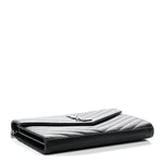 Grain De Poudre Matelasse Chevron Monogram Chain Wallet Black