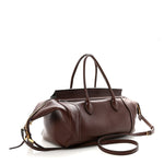 Supple Shiny Lambskin Medium New Luggage Brick