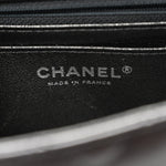 Metallic Sheepskin Quilted 2.55 Reissue Mini Flap Dark Silver