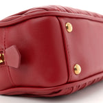 Nappa Matelasse Regular Arcadie Top Handle Bag Rosso