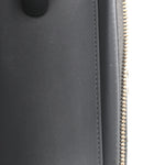Patent Quilted Quilted Small Top Handle Vanity Case With Chain Grey