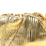 Metallic Bark Calfskin The Mini Pouch Gold