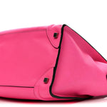 Drummed Calfskin Mini Luggage Fluo Pink