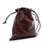 Lambskin small Crystal Pouch Crossbody Bag  Syrah