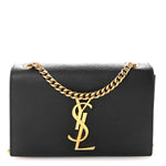Grain De Poudre Small Monogram Kate Satchel Black