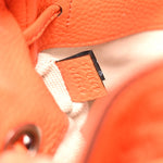 Piuma Calfskin Jumbo GG Embossed Double Buckle Backpack Good Orange
