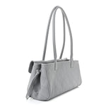 Grained Calfskin Urban Essentials Small Shopping Bag Grey