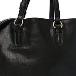 Calfskin Chain Tote Black