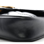 Calfskin Matelasse Super Mini GG Marmont Shoulder Bag Black