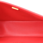 Caviar Quilted Medium Boy Flap Red