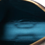 GG Supreme Monogram Textured Dollar Calfskin Web Small Ophidia Dome Shoulder Bag Beige Ebony New Acero