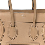 Drummed Calfskin Micro Luggage Dune
